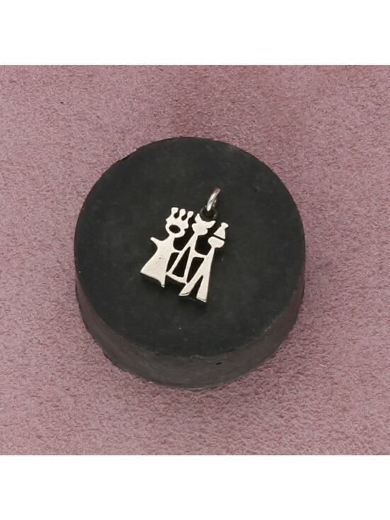 Sterling Jewelry - sterling silver vintage abstract three wise men kings magi charm pendant